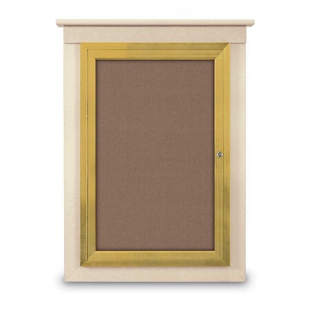 United Visual Products Sliding Glass Door Radius Letterboard, 48"x36", White/Burgundy UV9020ACS-WHITE-BURGUN